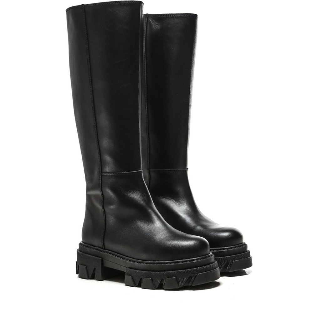 ❌SOLD Alohas KATIUSKA Black Leather Knee High Boots